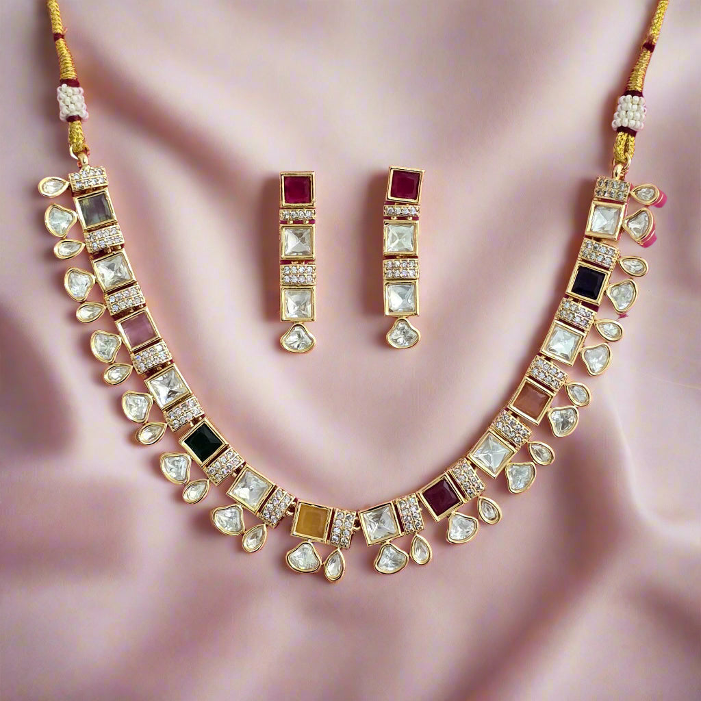 Chaturratna Kundan Classic Necklace Set