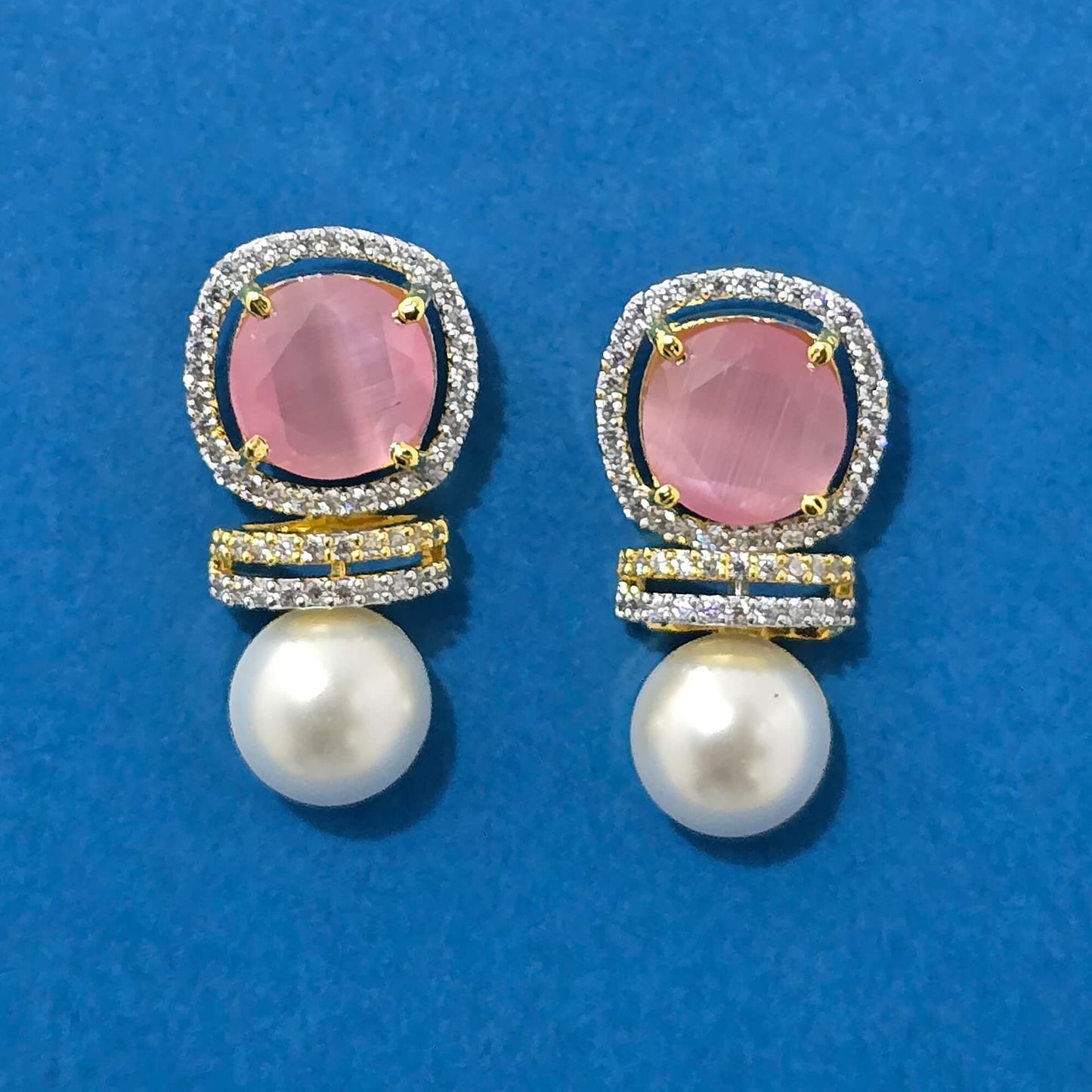 American Diamond Crystal Veil-PINK