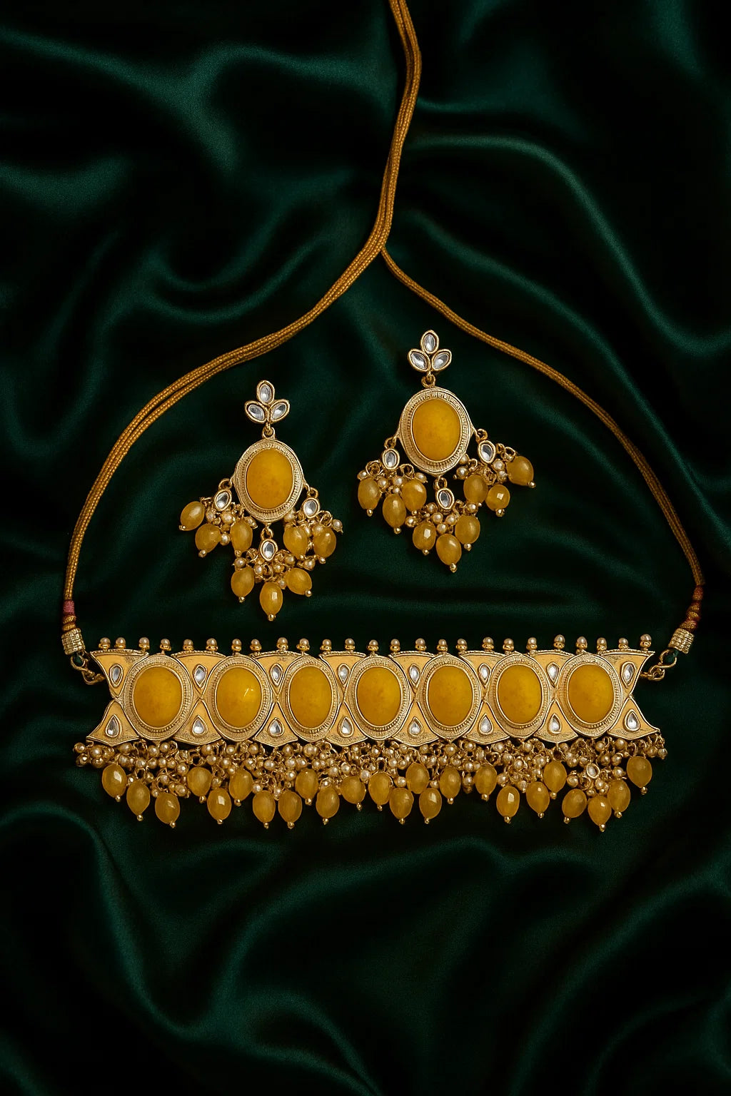 Regalia Blend- Indo Western Meenakari Necklace