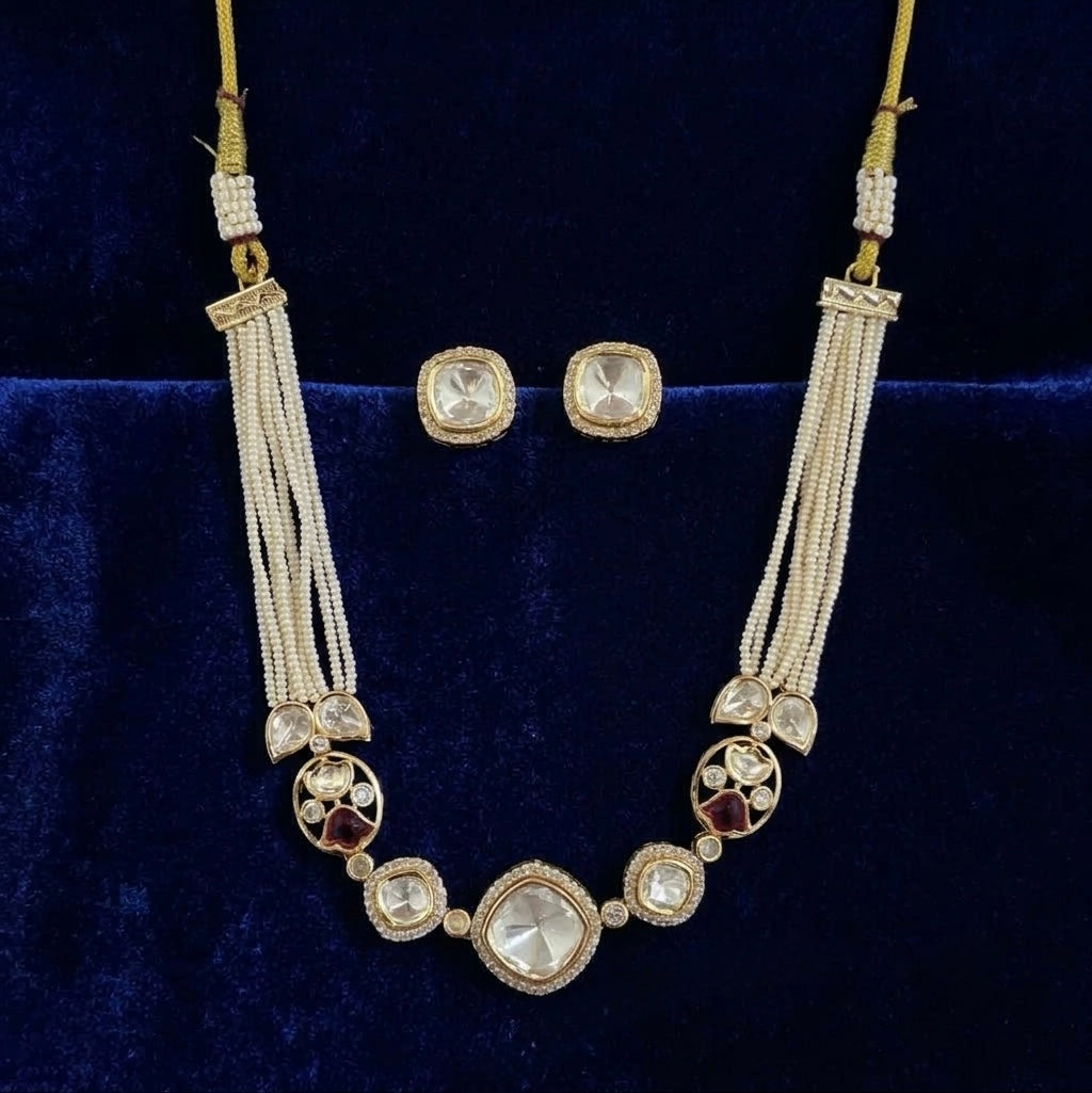 Ruhani Kundan Pearl Choker