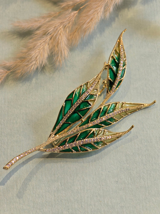 Leaf Luxe Western Brooch
