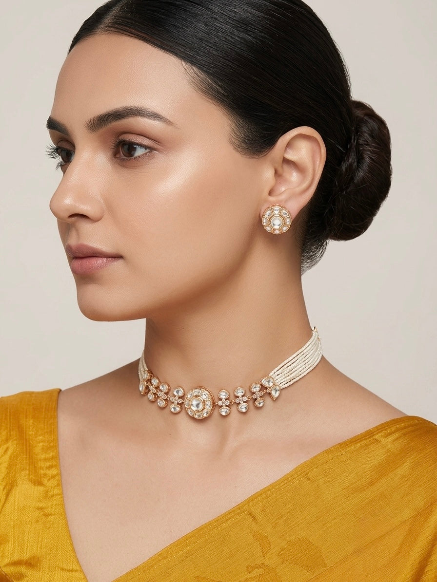 Gul-e-Kundan Pearl Choker