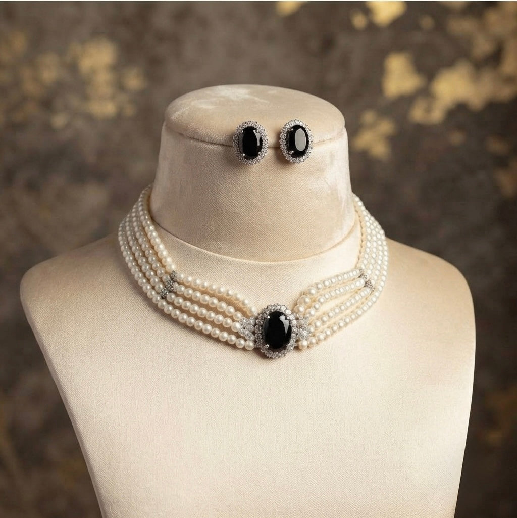 Diana’s Pearl Blue Choker