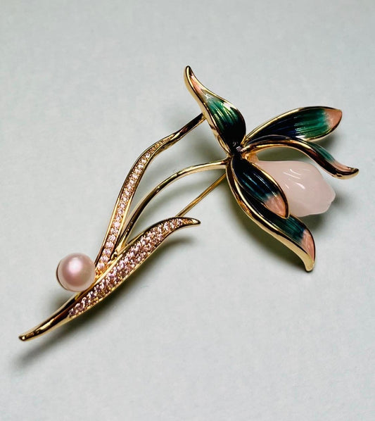 Floral Western Brooch