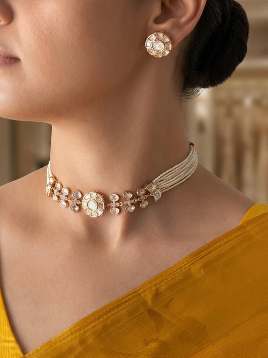 Gul-e-Kundan Pearl Choker
