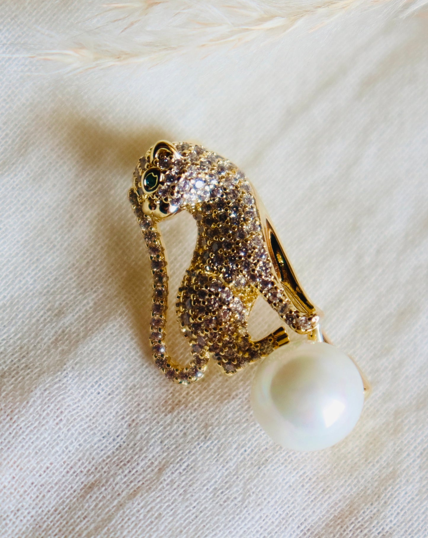 Cat Look Brooch