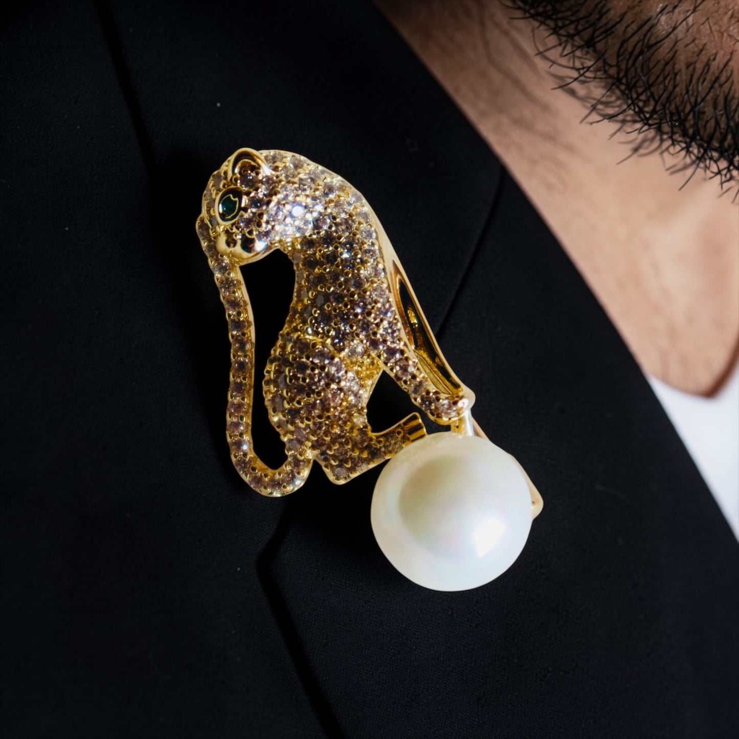 Cat Look Brooch