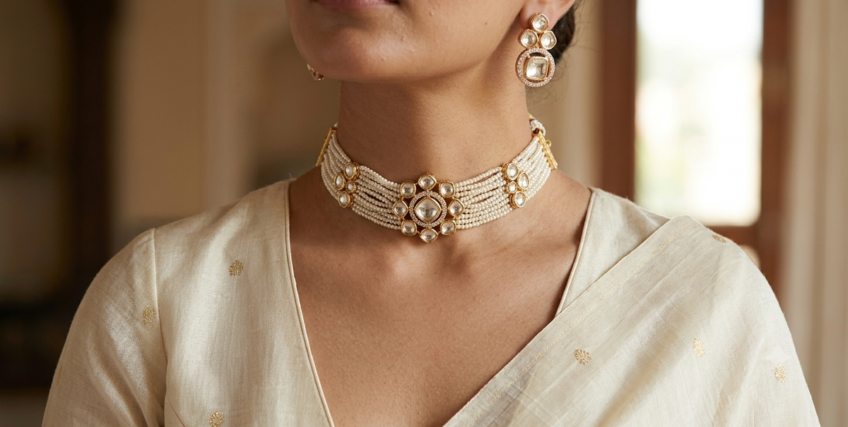 Rajsi Pearl Choker