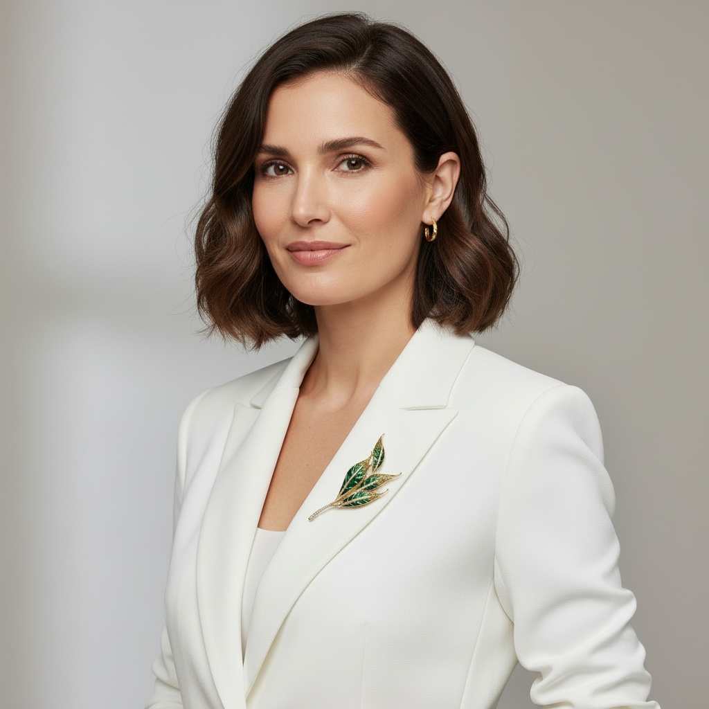 Leaf Luxe Western Brooch