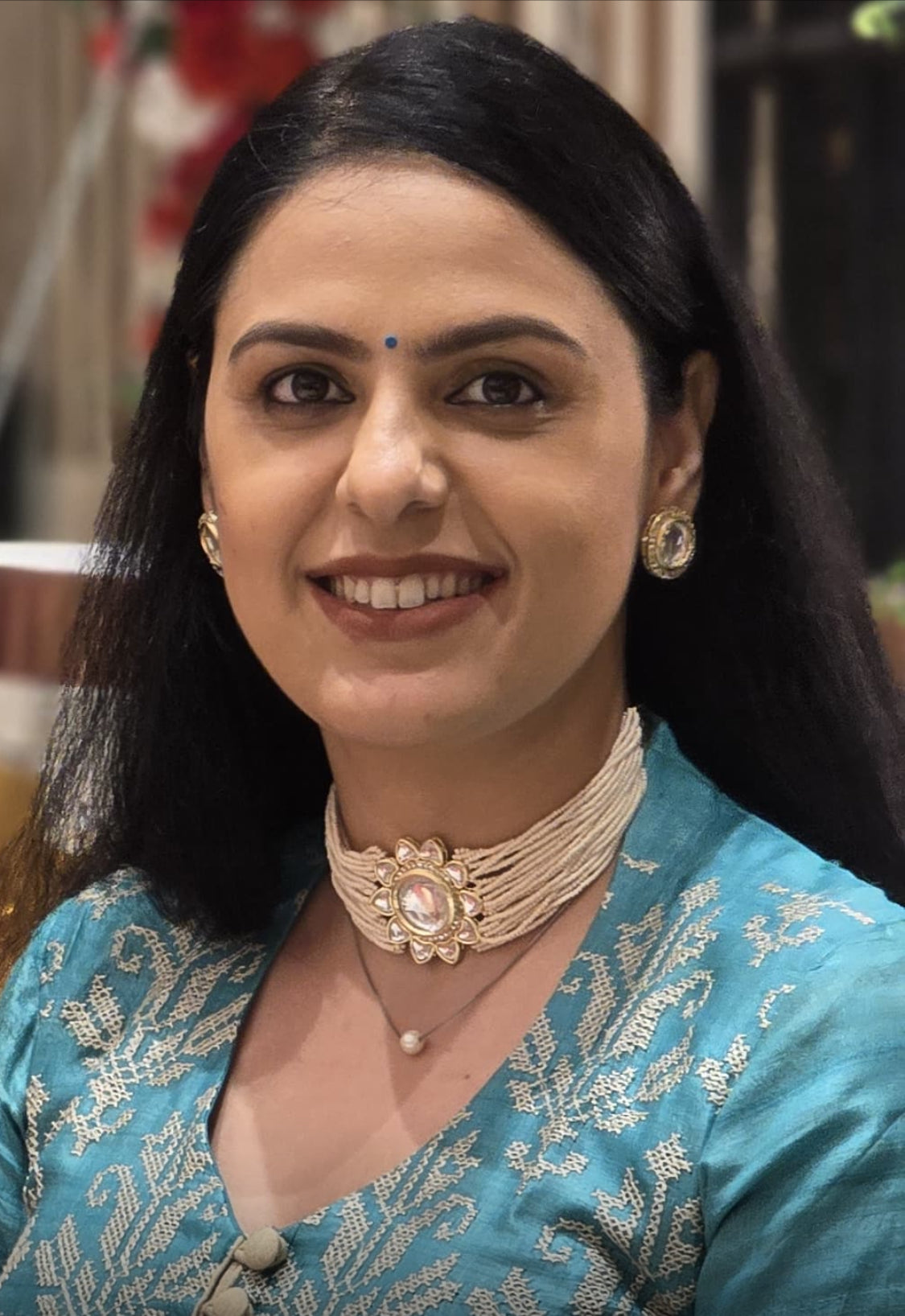 Pearl Indo Western Choker Necklace