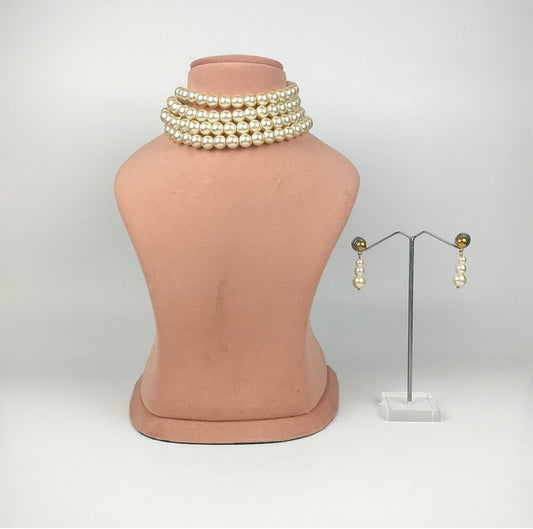 Jewel-like pearl Western Statement Choker