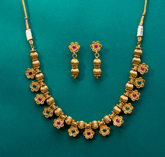Kanaka Pushpa Antique Choker