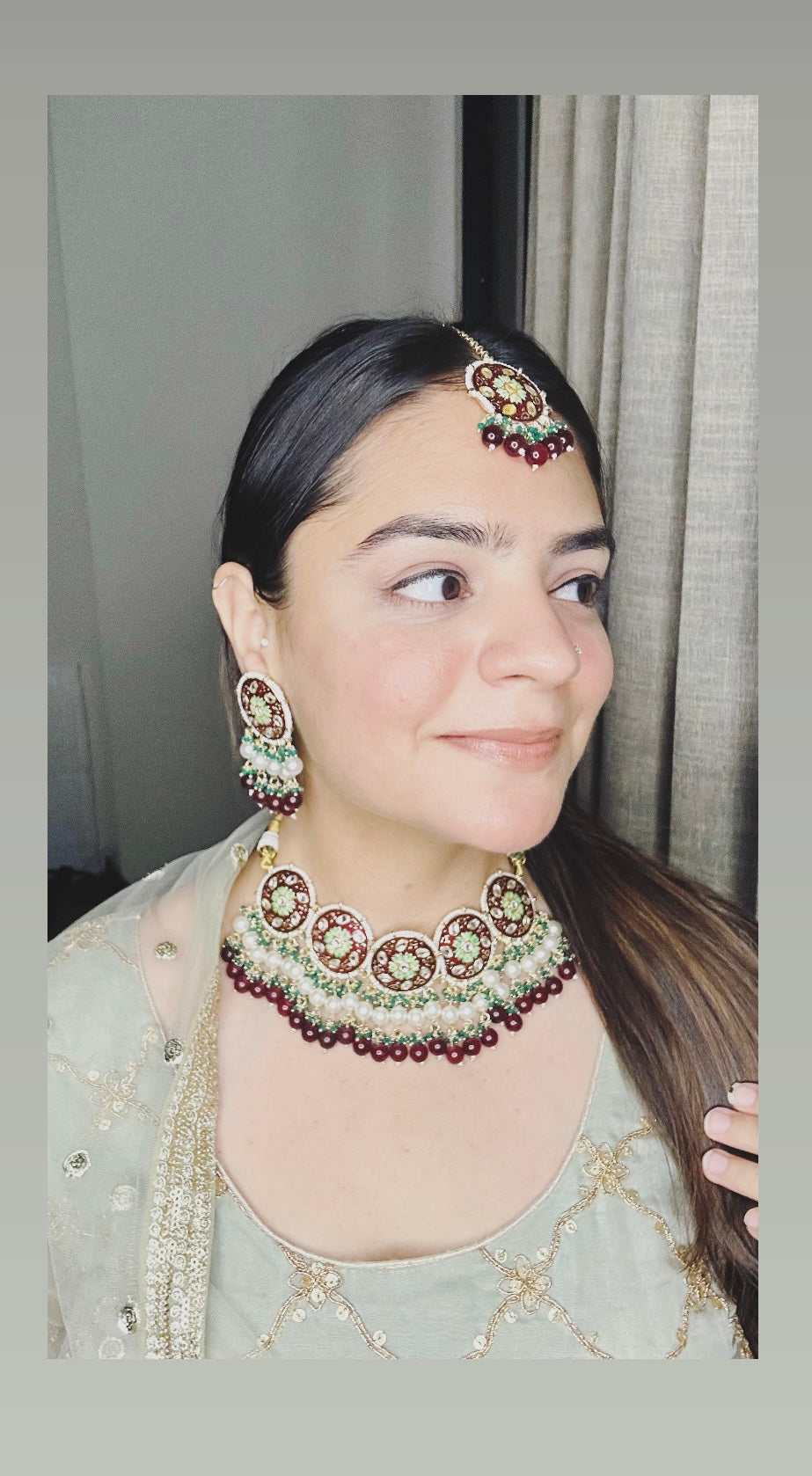 Rivaaz Trends- Indo Western Meenakari Necklace