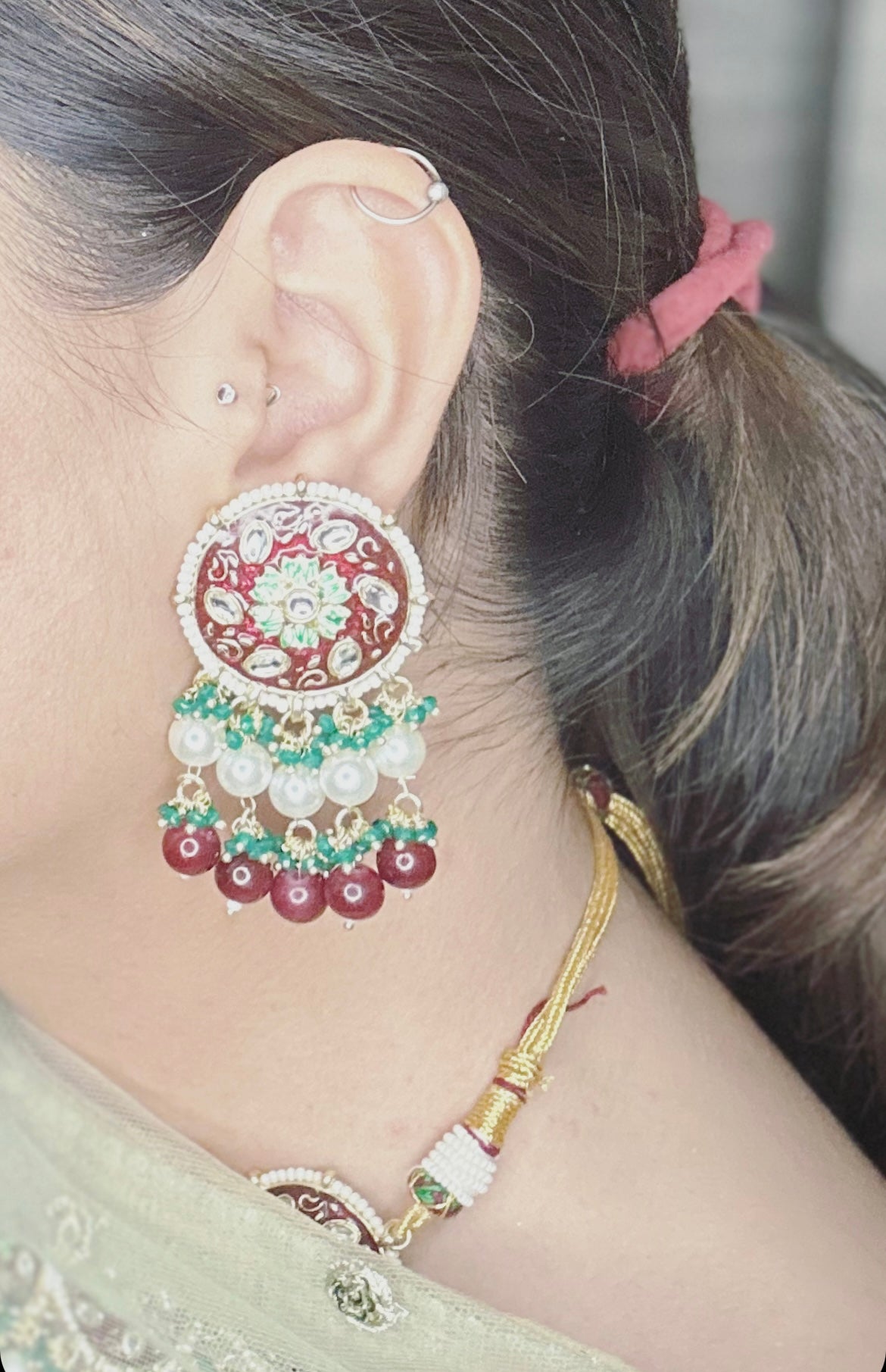 Rivaaz Trends- Indo Western Meenakari Necklace