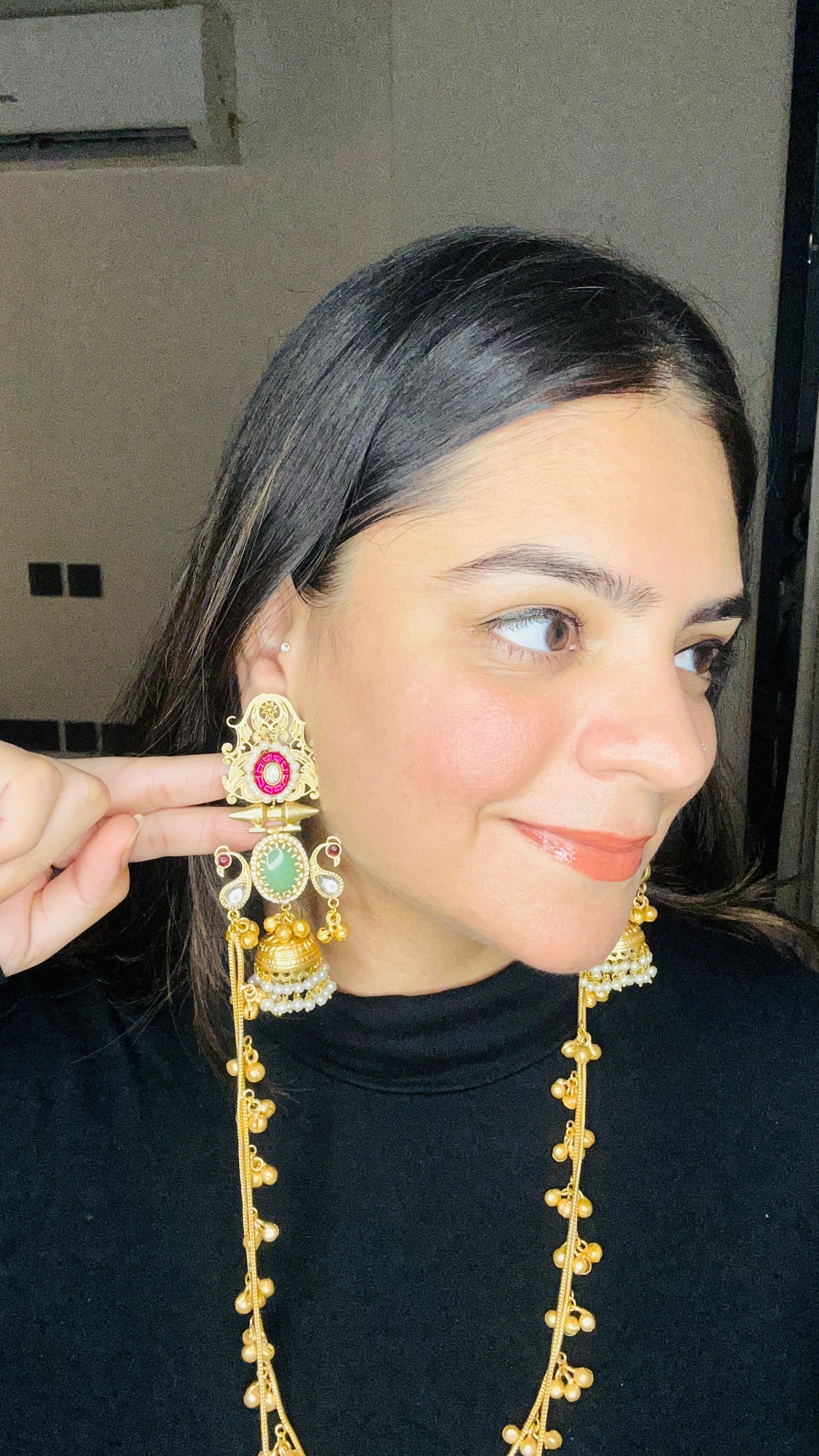 Kanika Indo Western Kashmiri Earrings