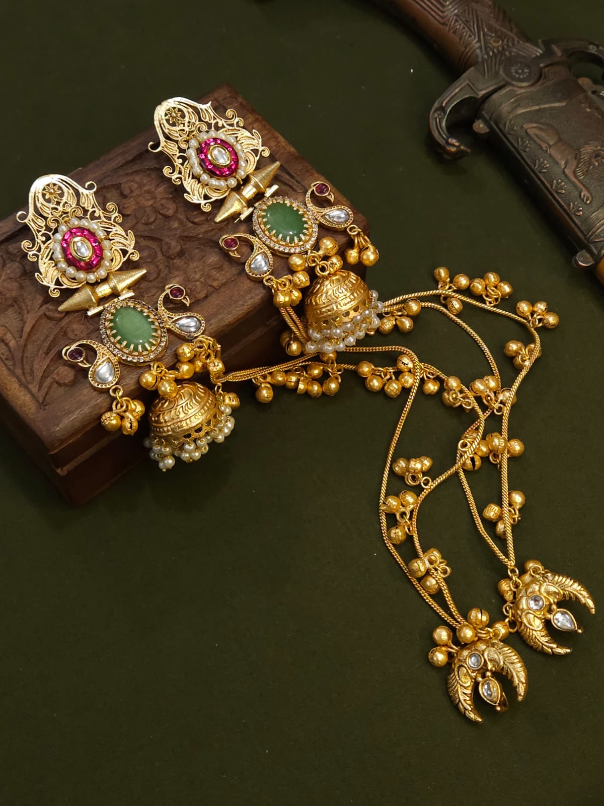 Kanika Indo Western Kashmiri Earrings