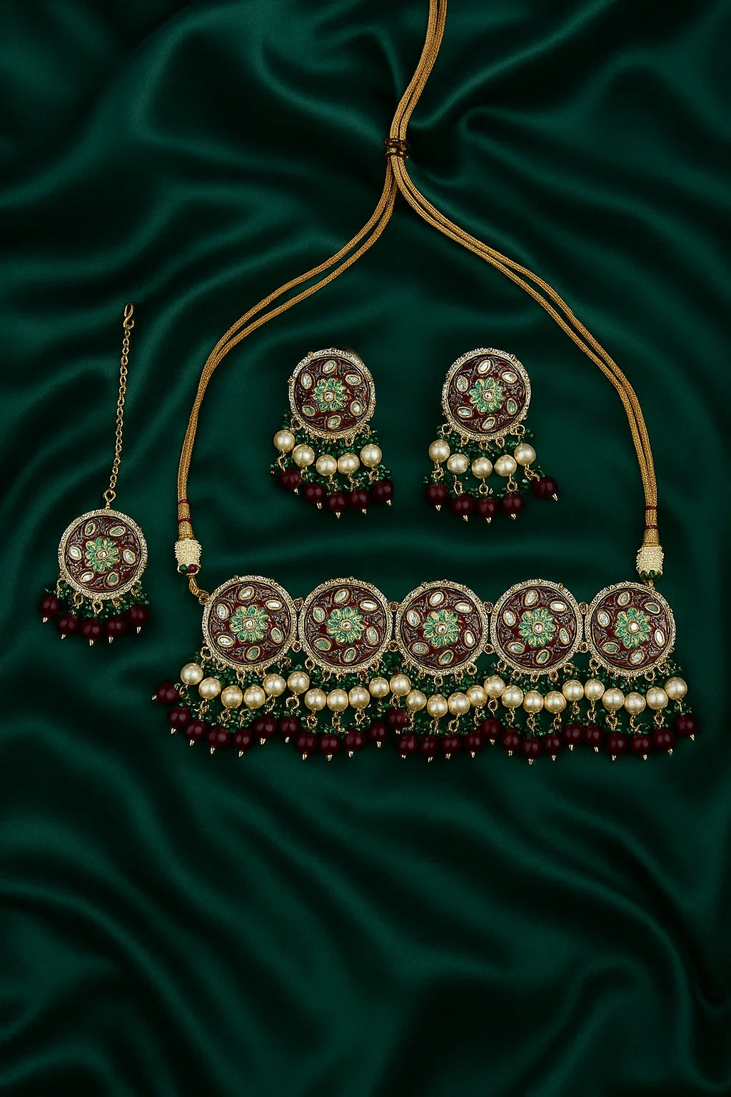 Rivaaz Trends- Indo Western Meenakari Necklace