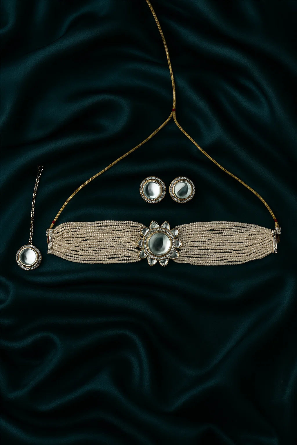 Pearl Indo Western Choker Necklace